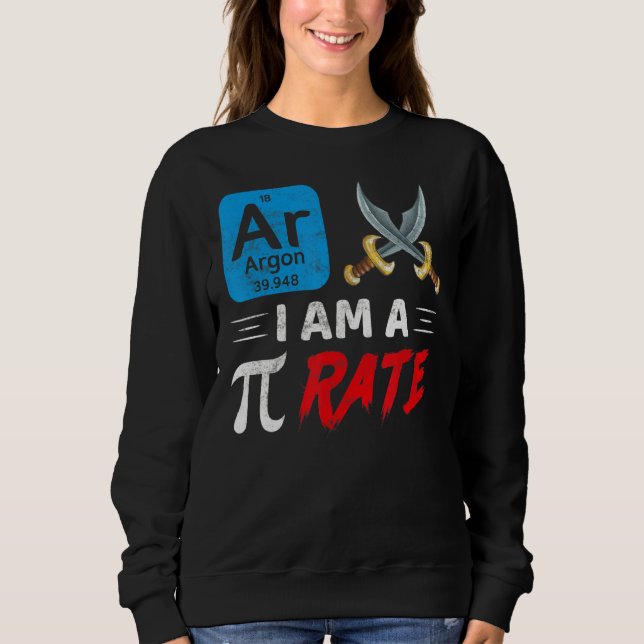 Jag är Pi-Rate Pi Day Math T Shirt (Framsida)