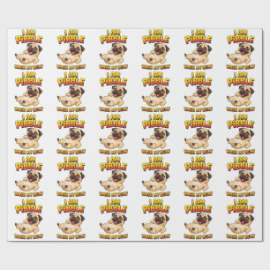 Jag Är Pibble Tvätta Min Buk Presentpapper