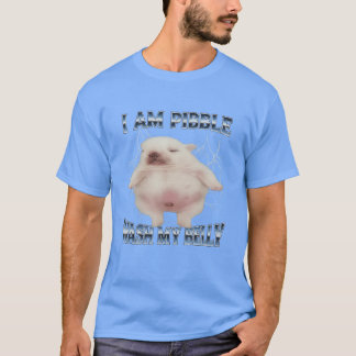 Jag är Pibble Tvätta Min Buk Rolig Hund Rengör Min T Shirt