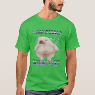 Jag är Pibble Tvätta Min Buk Rolig Hund Rengör Min T Shirt