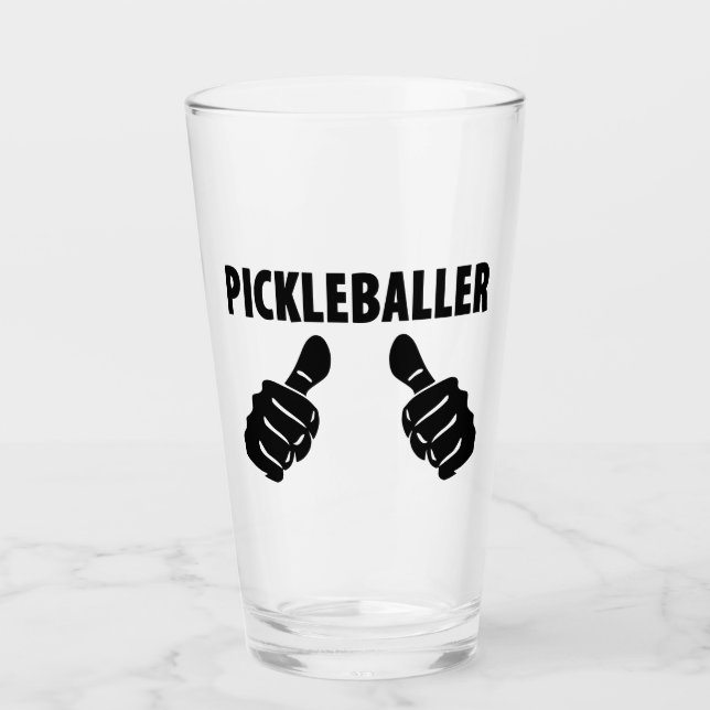 Jag är Pickleballer Glaskopp (Framsida)