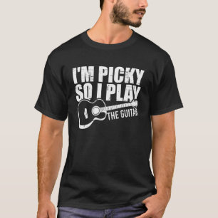 Jag är Picky så jag spelar Guitar - Pullover-Huvan T Shirt