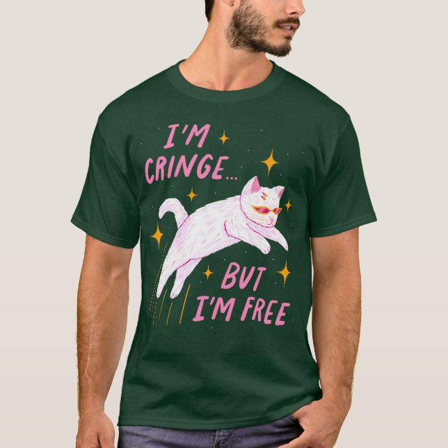 Jag är pinsam men jag är fri t shirt (Framsida)