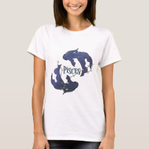Jag är Pisces Girl. Trendig Pisces Zodiac Sign T-S