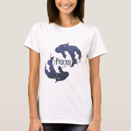 Jag är Pisces Girl. Trendig Pisces Zodiac Sign T-S T Shirt