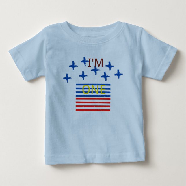 Jag är Pluse One Baby T-Shirt (Framsida)
