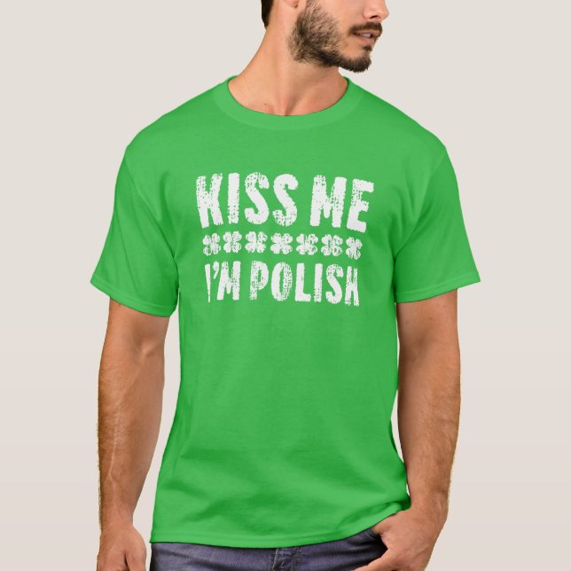 Jag är polsk St. Patrick's Day T Shirt (Framsida)