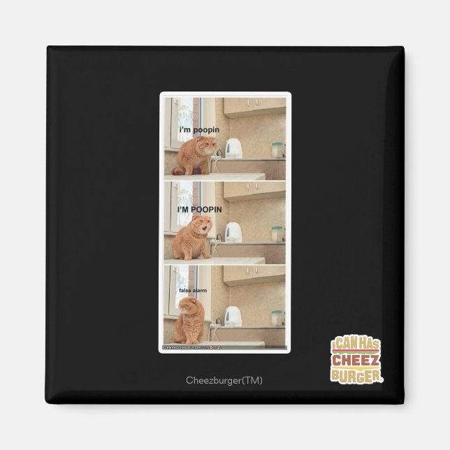 Jag är poopin! magnet (Framsidan)