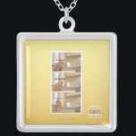 Jag är poopin! silverpläterat halsband<br><div class="desc">Jag kan ha en anpassningsbar.</div>