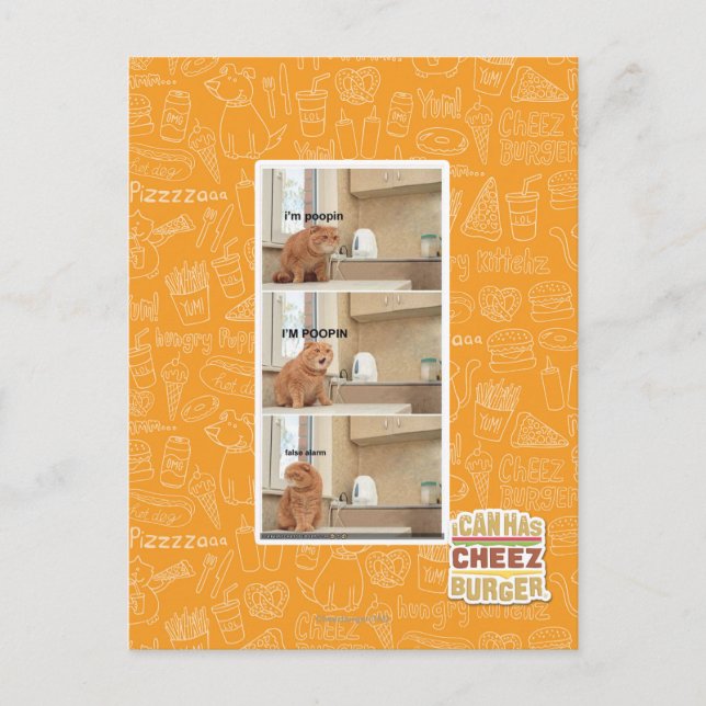 Jag är poopin! vykort (Framsida)