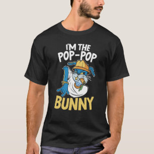 Jag är Pop Pop Bunny Rabbit Whisperer Animal Bunn T Shirt