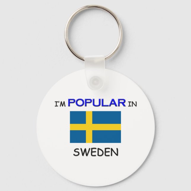 Jag är populär i SVERIGE Nyckelring (Framsida)