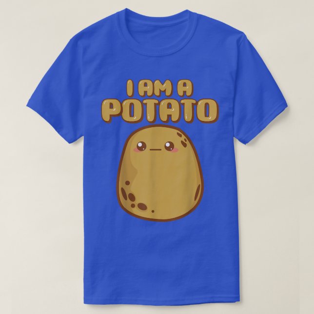 Jag är potatistfanatiker eller älskare t shirt (Design framsida)