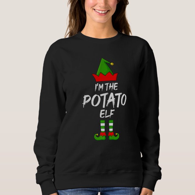 Jag är Potato Elf Matching Family Elf-julen T Shirt (Framsida)