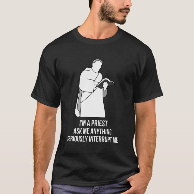 Jag är präst inkluderande t shirt (Framsida)