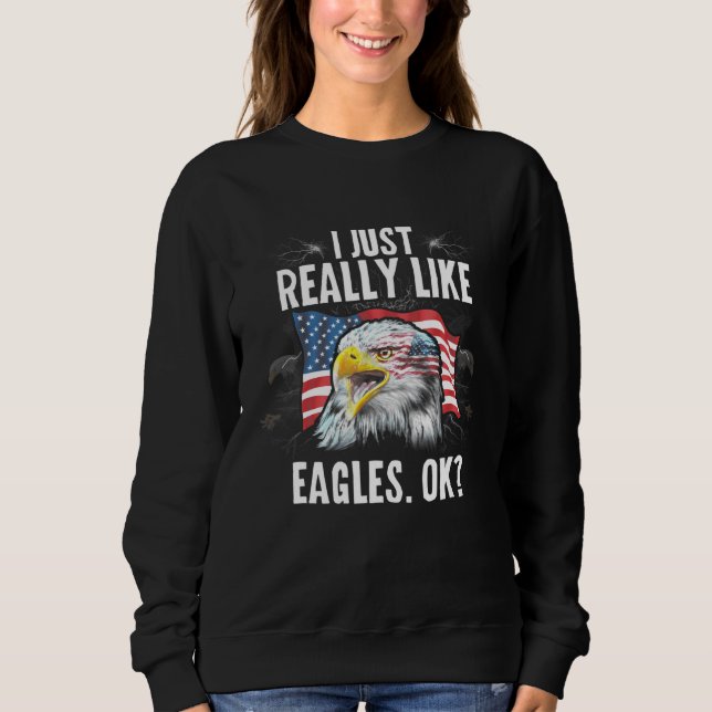 Jag är precis som Eagles Independence day 4:e av T Shirt (Framsida)