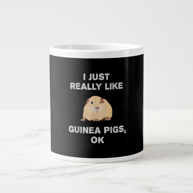 Jag är precis som Guinea Grisar.. OK, kära Guinea  Jumbo Mugg (Framsidan)