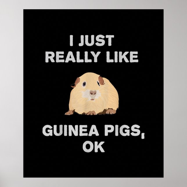 Jag är precis som Guinea Grisar.. OK, kära Guinea  Poster (Framsidan)