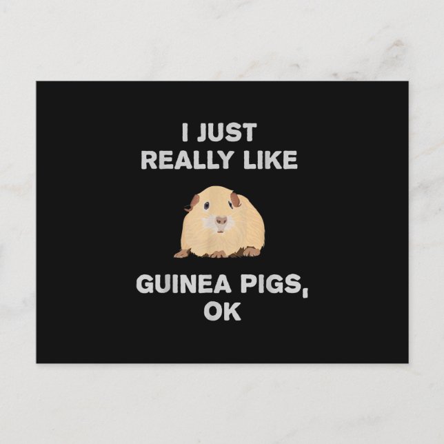 Jag är precis som Guinea Grisar.. OK, kära Guinea  Vykort (Framsida)