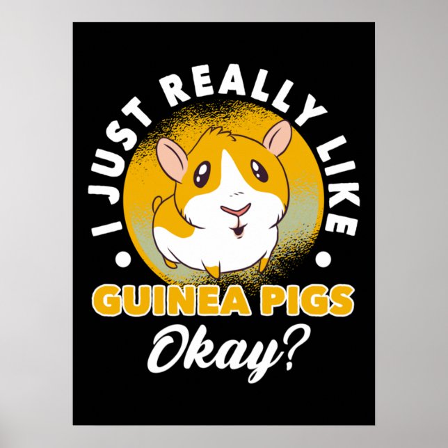 Jag är precis som Guineas Grisar Cavy Roddent Poster (Framsidan)