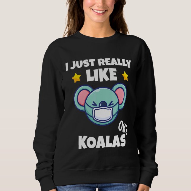 Jag är precis som Koalas Koala Wearing A Ansikte M T Shirt (Framsida)