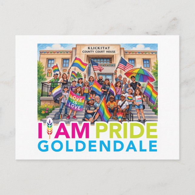 Jag är Pride Community Helg Vykort (Framsida)