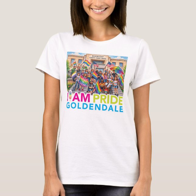 Jag är Pride Community Kvinnor  T Shirt (Framsida)