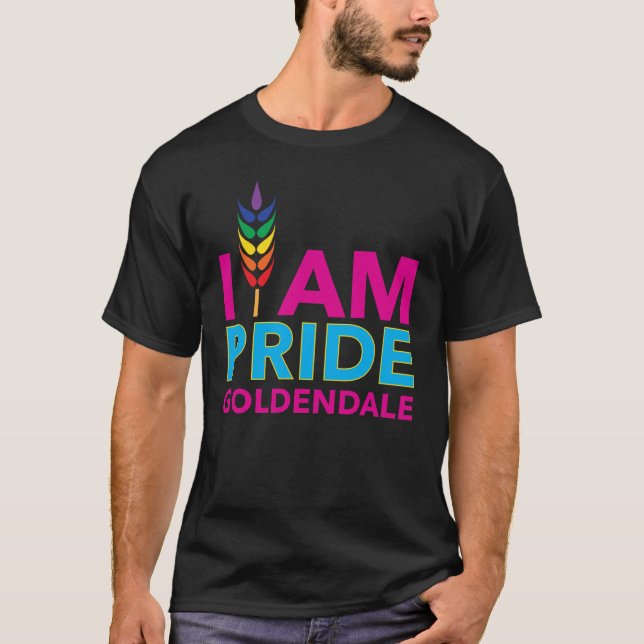 Jag är PRIDE Goldendale Mörk T-shirt (Framsida)