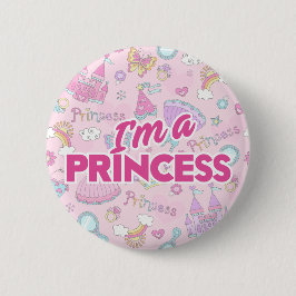 Jag är Princess Button Knapp