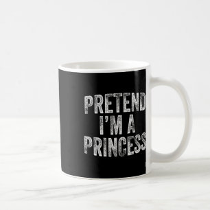 Jag är Princess Costume Family Lazy Halloween fest Kaffemugg