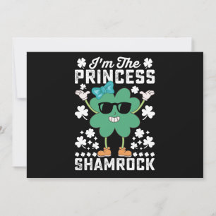 Jag är Princess Shamrock St patrick's day Irish Inbjudningar