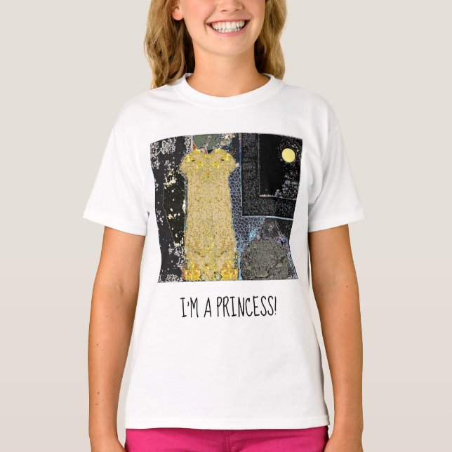 "Jag är prinsessa" Ruffle T Shirt (Framsida)