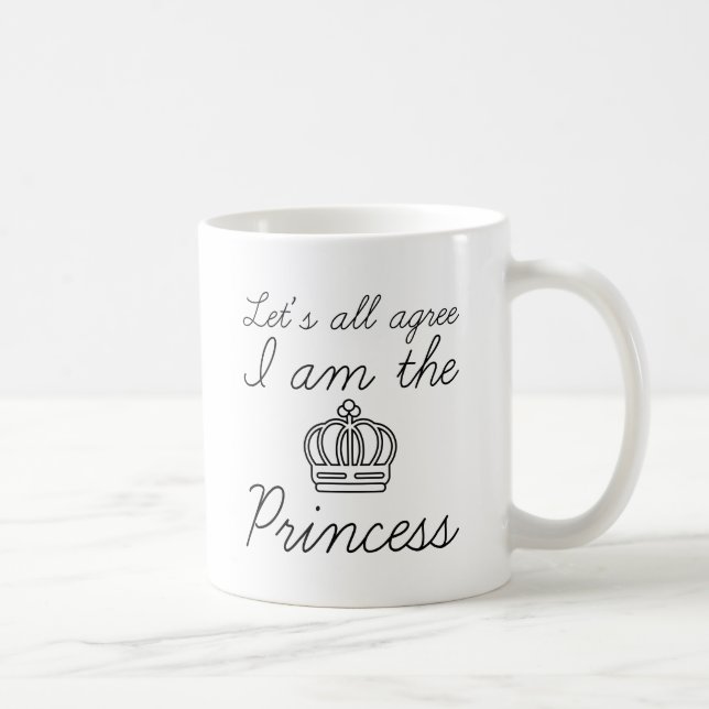 Jag är prinsessan kaffemugg (Höger)