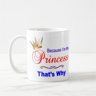Jag är prinsessan kaffemugg