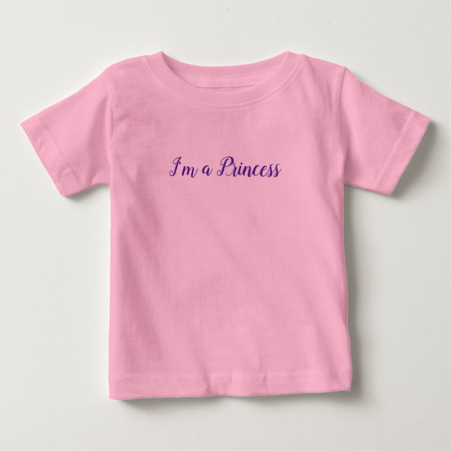 Jag är prinsessans slogan t shirt (Framsida)