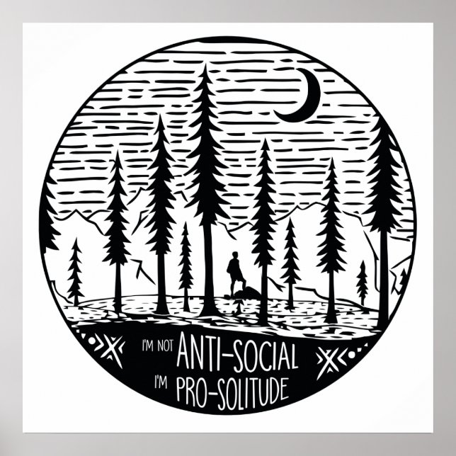 Jag är Pro-Solitude Poster (Framsidan)