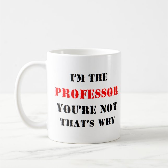 Jag är professorn kaffemugg (Vänster)