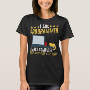 Jag är programmerare Cat Coding Computer Party T Shirt