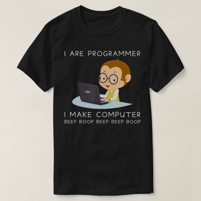 Jag är programmerare för datorvetenskap t shirt (Design framsida)