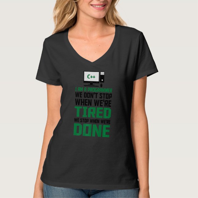 Jag är programmerare I Skriva Code Computer Scient T Shirt (Framsida)