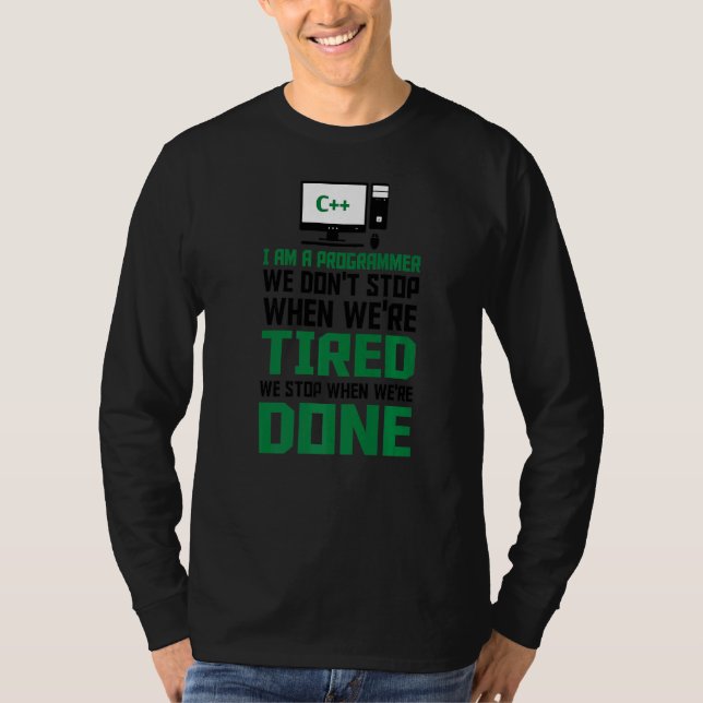 Jag är programmerare I Skriva Code Computer Scient T Shirt (Framsida)