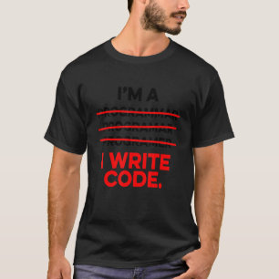 Jag är programmerare I Skriva Code Computer Scient T Shirt