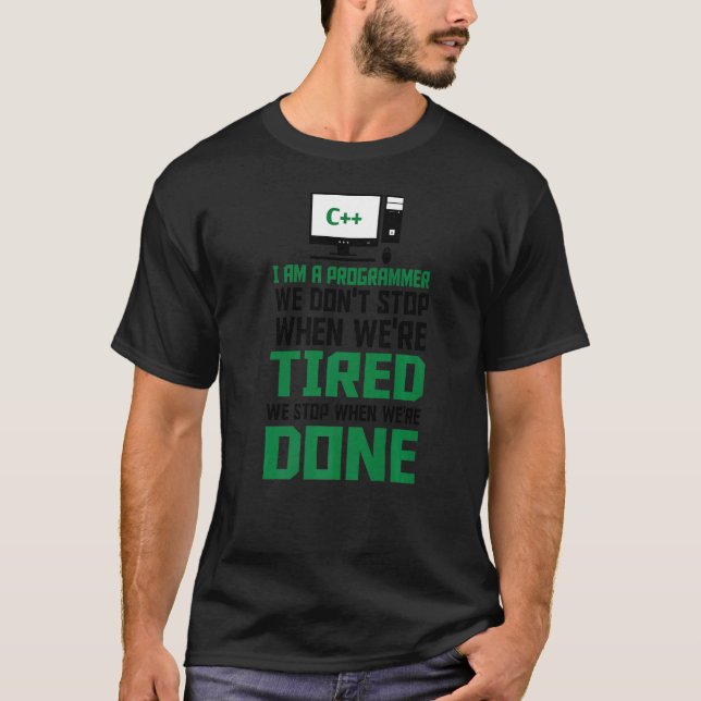 Jag är programmerare I Skriva Code Computer Scient T Shirt (Framsida)