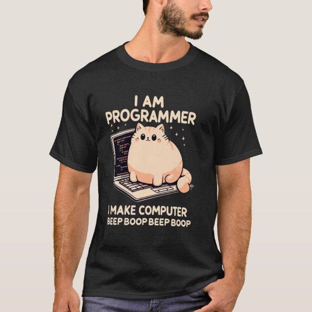 Jag är programmerare jag gör dator katt kodar roli t shirt (Framsida)