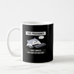 Jag är programmerare (kattprogrammerare) kaffemugg