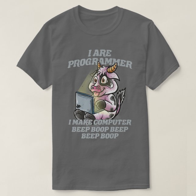 Jag är programmerare Kow Farmer-serverns IT-nerd-S T Shirt (Design framsida)