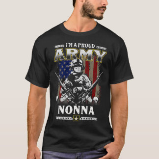 Jag är proud Army Nonna Veteran Fars dag 4:e av T Shirt