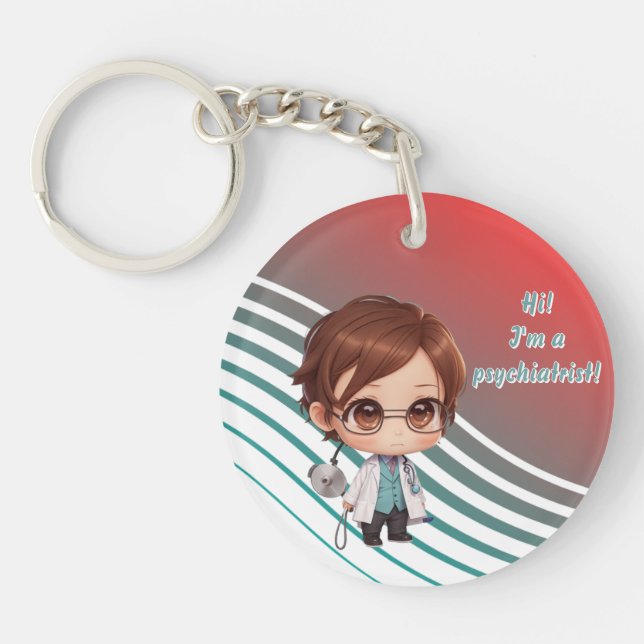 Jag är psykiatriker Keychain (Framsidan)