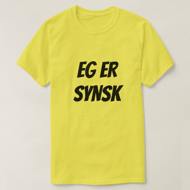 Jag är psykisk, på norsk gult tröja (Design framsida)