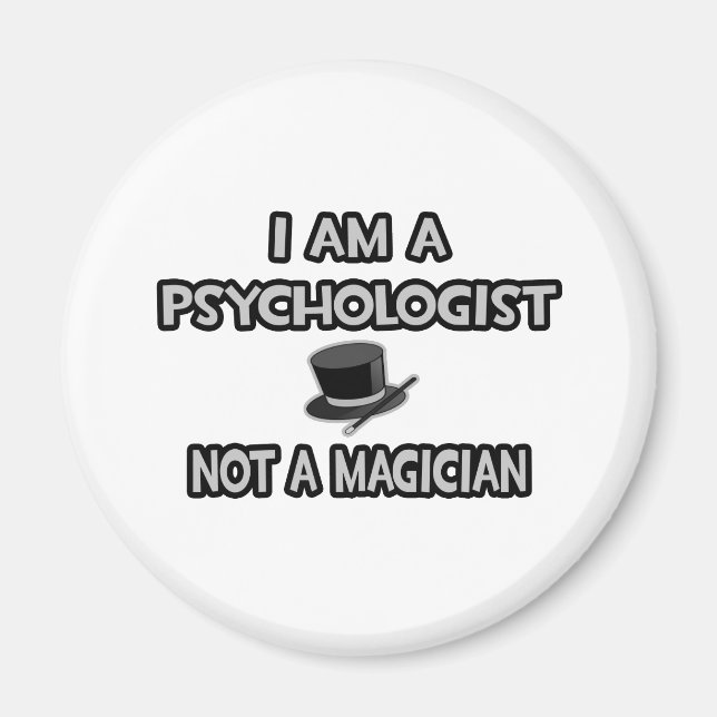Jag är psykolog... Inte en magiker Magnet (Framsidan)